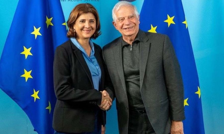 Συναντήθηκε με Μπορέλ η Ολγκίν – Έλαβε στήριξη της ΕΕ για το Κυπριακό